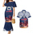 Samoa Indenpendence Day Couples Matching Mermaid Dress and Hawaiian Shirt Sky Fireworks with Flag Style LT03 Black - Polynesian Pride