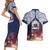 Samoa Indenpendence Day Couples Matching Short Sleeve Bodycon Dress and Hawaiian Shirt Sky Fireworks with Flag Style LT03 - Polynesian Pride