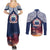 Samoa Indenpendence Day Couples Matching Summer Maxi Dress and Long Sleeve Button Shirt Sky Fireworks with Flag Style LT03 - Polynesian Pride