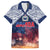 Samoa Indenpendence Day Family Matching Long Sleeve Bodycon Dress and Hawaiian Shirt Sky Fireworks with Flag Style LT03 Dad's Shirt - Short Sleeve Black - Polynesian Pride