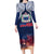 Samoa Indenpendence Day Family Matching Long Sleeve Bodycon Dress and Hawaiian Shirt Sky Fireworks with Flag Style LT03 Mom's Dress Black - Polynesian Pride