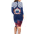 Samoa Indenpendence Day Family Matching Long Sleeve Bodycon Dress and Hawaiian Shirt Sky Fireworks with Flag Style LT03 - Polynesian Pride