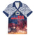 Samoa Indenpendence Day Family Matching Mermaid Dress and Hawaiian Shirt Sky Fireworks with Flag Style LT03 Dad's Shirt - Short Sleeve Black - Polynesian Pride