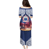 Samoa Indenpendence Day Family Matching Puletasi and Hawaiian Shirt Sky Fireworks with Flag Style LT03 - Polynesian Pride