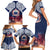 Samoa Indenpendence Day Family Matching Short Sleeve Bodycon Dress and Hawaiian Shirt Sky Fireworks with Flag Style LT03 - Polynesian Pride