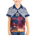 Samoa Indenpendence Day Kid Hawaiian Shirt Sky Fireworks with Flag Style LT03 Kid Black - Polynesian Pride