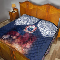 Samoa Indenpendence Day Quilt Sky Fireworks with Flag Style LT03 - Polynesian Pride