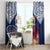 Samoa Indenpendence Day Window Curtain Sky Fireworks with Flag Style LT03 - Polynesian Pride