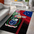 Personalised Samoa Indenpendence Day Area Rug Tropical Samoan Coat of Arms With Siapo Pattern LT03 - Polynesian Pride