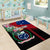 Personalised Samoa Indenpendence Day Area Rug Tropical Samoan Coat of Arms With Siapo Pattern LT03 - Polynesian Pride