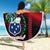 Personalised Samoa Indenpendence Day Beach Blanket Tropical Samoan Coat of Arms With Siapo Pattern LT03 - Polynesian Pride