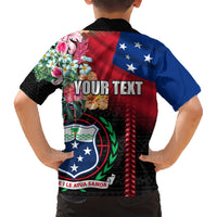 Personalised Samoa Indenpendence Day Kid Hawaiian Shirt Tropical Samoan Coat of Arms With Siapo Pattern LT03 - Polynesian Pride