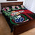 Personalised Samoa Indenpendence Day Quilt Bed Set Tropical Samoan Coat of Arms With Siapo Pattern LT03 - Polynesian Pride