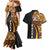 Samoa Siapo Ula Fala Couples Matching Mermaid Dress and Hawaiian Shirt Polynesian Tribal Pattern LT03 - Polynesian Pride