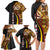 Samoa Siapo Ula Fala Family Matching Long Sleeve Bodycon Dress and Hawaiian Shirt Polynesian Tribal Pattern LT03 - Polynesian Pride