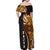 Samoa Siapo Ula Fala Family Matching Off Shoulder Maxi Dress and Hawaiian Shirt Polynesian Tribal Pattern LT03 - Polynesian Pride