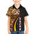 Samoa Siapo Ula Fala Family Matching Off Shoulder Short Dress and Hawaiian Shirt Polynesian Tribal Pattern LT03 Son's Shirt Black - Polynesian Pride