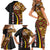 Samoa Siapo Ula Fala Family Matching Short Sleeve Bodycon Dress and Hawaiian Shirt Polynesian Tribal Pattern LT03 - Polynesian Pride