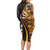 Samoa Siapo Ula Fala Long Sleeve Bodycon Dress Polynesian Tribal Pattern LT03 - Polynesian Pride