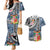 Fiji Day Couples Matching Mermaid Dress and Hawaiian Shirt Traditional Tapa with Hibiscus and Emblems