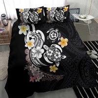 Hawaiian Tropical Plumeria Turtles Bedding Set Polynesian Art Tattoo