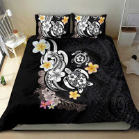Hawaiian Tropical Plumeria Turtles Bedding Set Polynesian Art Tattoo