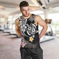 Hawaiian Tropical Plumeria Turtles Men Tank Top Polynesian Art Tattoo LT03 5XL - Polynesian Pride