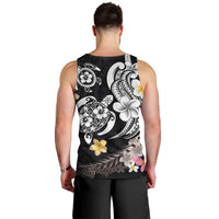 Hawaiian Tropical Plumeria Turtles Men Tank Top Polynesian Art Tattoo LT03 - Polynesian Pride