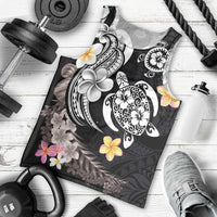 Hawaiian Tropical Plumeria Turtles Men Tank Top Polynesian Art Tattoo LT03 - Polynesian Pride