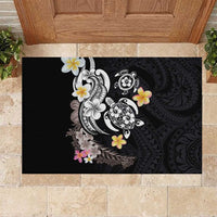 Hawaiian Tropical Plumeria Turtles Rubber Doormat Polynesian Art Tattoo LT03 L 60cm x 90cm - Polynesian Pride