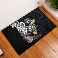 Hawaiian Tropical Plumeria Turtles Rubber Doormat Polynesian Art Tattoo LT03 - Polynesian Pride