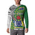 Cook Islands Independence Day Button Sweatshirt National Flag and Emblem with Tatau Tattoo