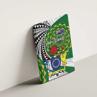 Cook Islands Independence Day Canvas Wall Art National Flag and Emblem with Tatau Tattoo LT03 - Polynesian Pride