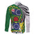 Cook Islands Independence Day Family Matching Puletasi and Hawaiian Shirt National Flag and Emblem with Tatau Tattoo