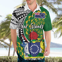 Cook Islands Independence Day Hawaiian Shirt National Flag and Emblem with Tatau Tattoo LT03 - Polynesian Pride