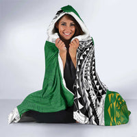 Cook Islands Independence Day Hooded Blanket National Flag and Emblem with Tatau Tattoo LT03 - Polynesian Pride