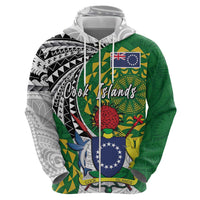 Cook Islands Independence Day Hoodie National Flag and Emblem with Tatau Tattoo
