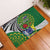 Cook Islands Independence Day Rubber Doormat National Flag and Emblem with Tatau Tattoo