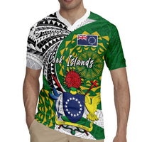 Cook Islands Independence Day Rugby Jersey National Flag and Emblem with Tatau Tattoo LT03 - Polynesian Pride