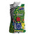 Cook Islands Independence Day Women Sleeveless Polo Shirt National Flag and Emblem with Tatau Tattoo