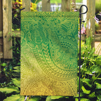 Hawaiian Turtles and Leis Garden Flag Tribal Kakau Pattern Fresh Summer Vibe