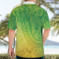 Hawaiian Turtles and Leis Hawaiian Shirt Tribal Kakau Pattern Fresh Summer Vibe