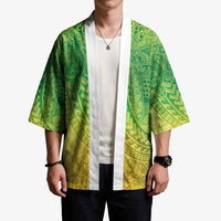 Hawaiian Turtles and Leis Kimono Tribal Kakau Pattern Fresh Summer Vibe