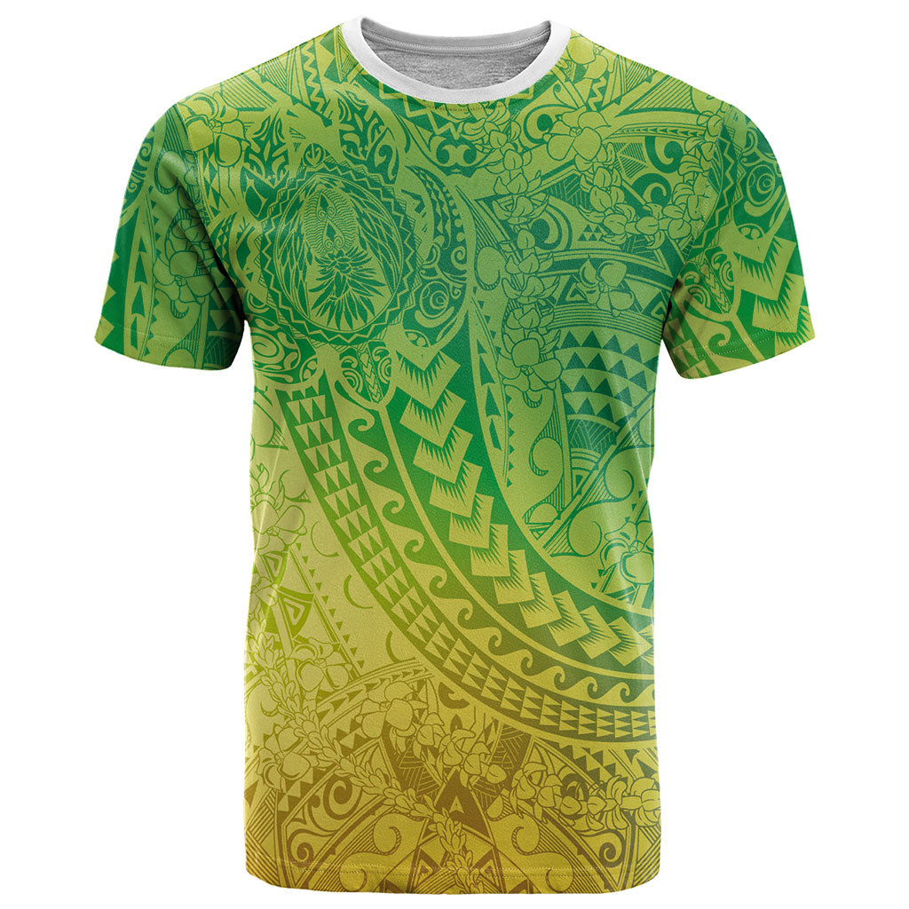 Hawaiian Turtles and Leis T Shirt Tribal Kakau Pattern Fresh Summer Vibe