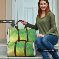 Hawaiian Turtles and Leis Travel Bag Tribal Kakau Pattern Fresh Summer Vibe
