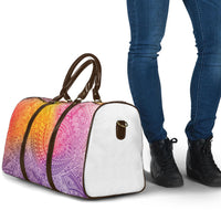 Hawaiian Turtles and Leis Travel Bag Tribal Kakau Pattern Magical Rainbow Sky