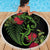 New Zealand Chameleon and Gecko Beach Blanket Maori Silver Fern and Pohutukawa Decoration