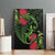 New Zealand Chameleon and Gecko Canvas Wall Art Maori Silver Fern and Pohutukawa Decoration