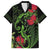 New Zealand Chameleon and Gecko Family Matching Off Shoulder Short Dress and Hawaiian Shirt Maori Silver Fern and Pohutukawa Decoration