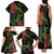 New Zealand Chameleon and Gecko Family Matching Tank Maxi Dress and Hawaiian Shirt Maori Silver Fern and Pohutukawa Decoration